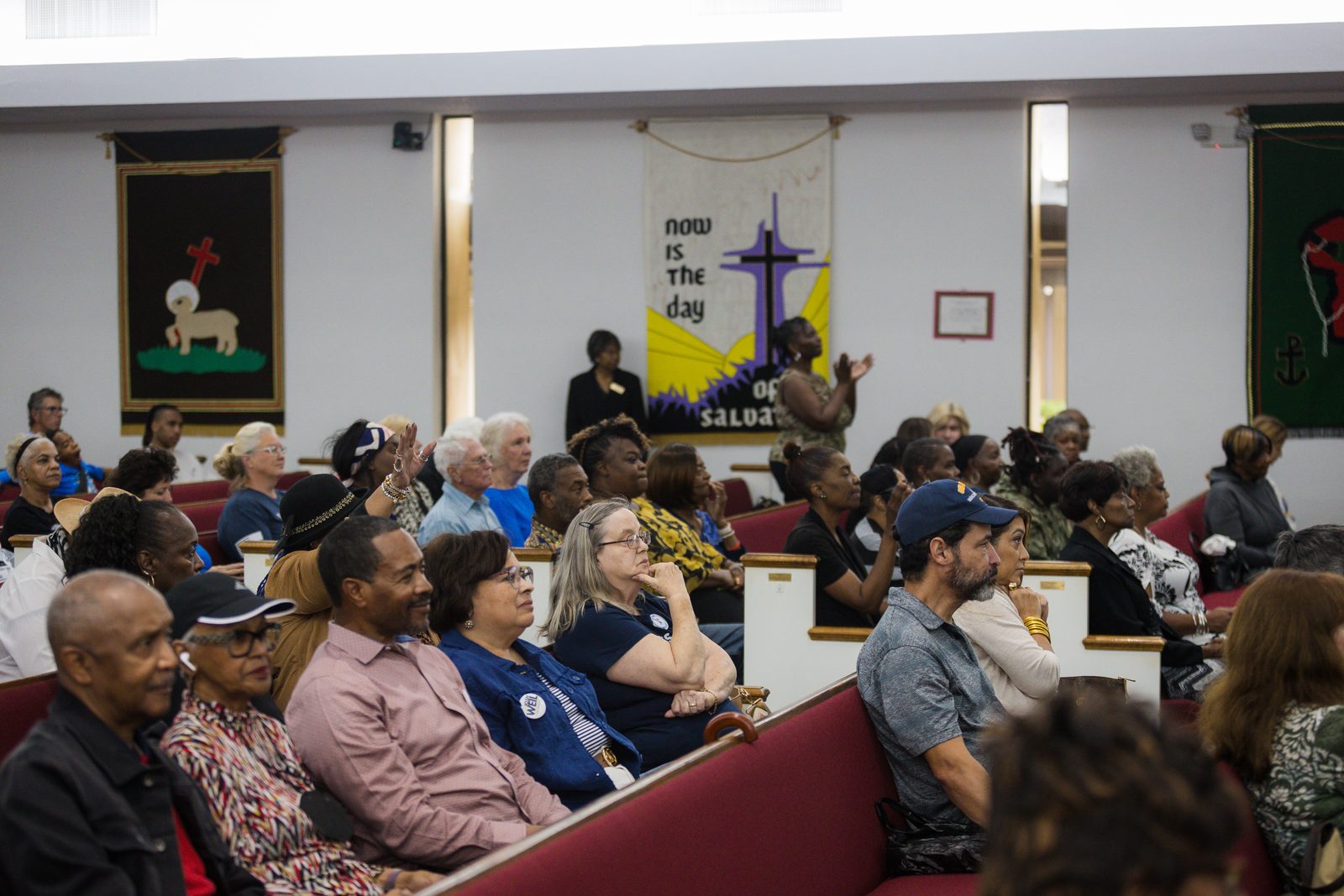 Packed sanctuary at Allen Chapel AME