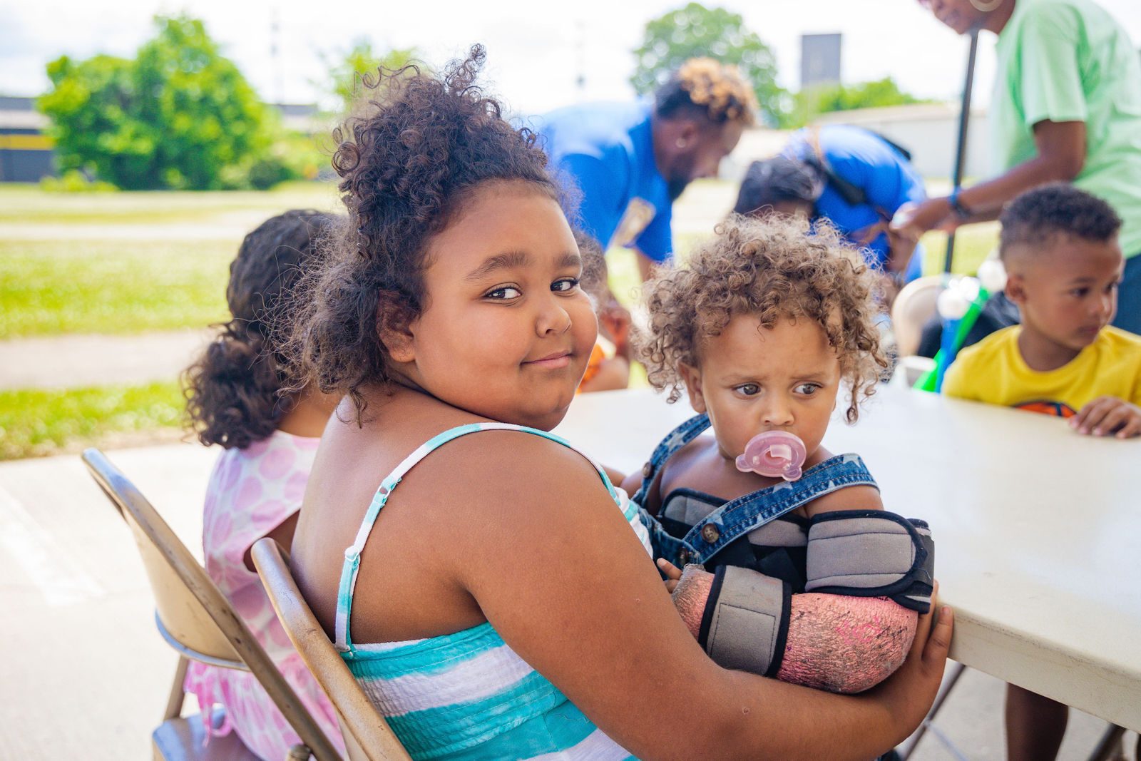 Children at a Mount Bethlehem community day