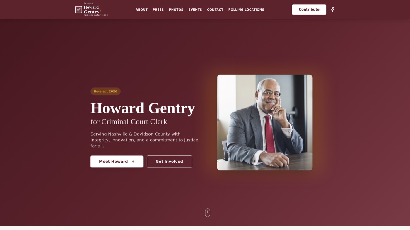 Howard Gentry website by Leo Operations