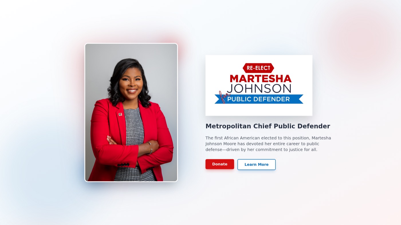 Martesha Johnson website by Leo Operations