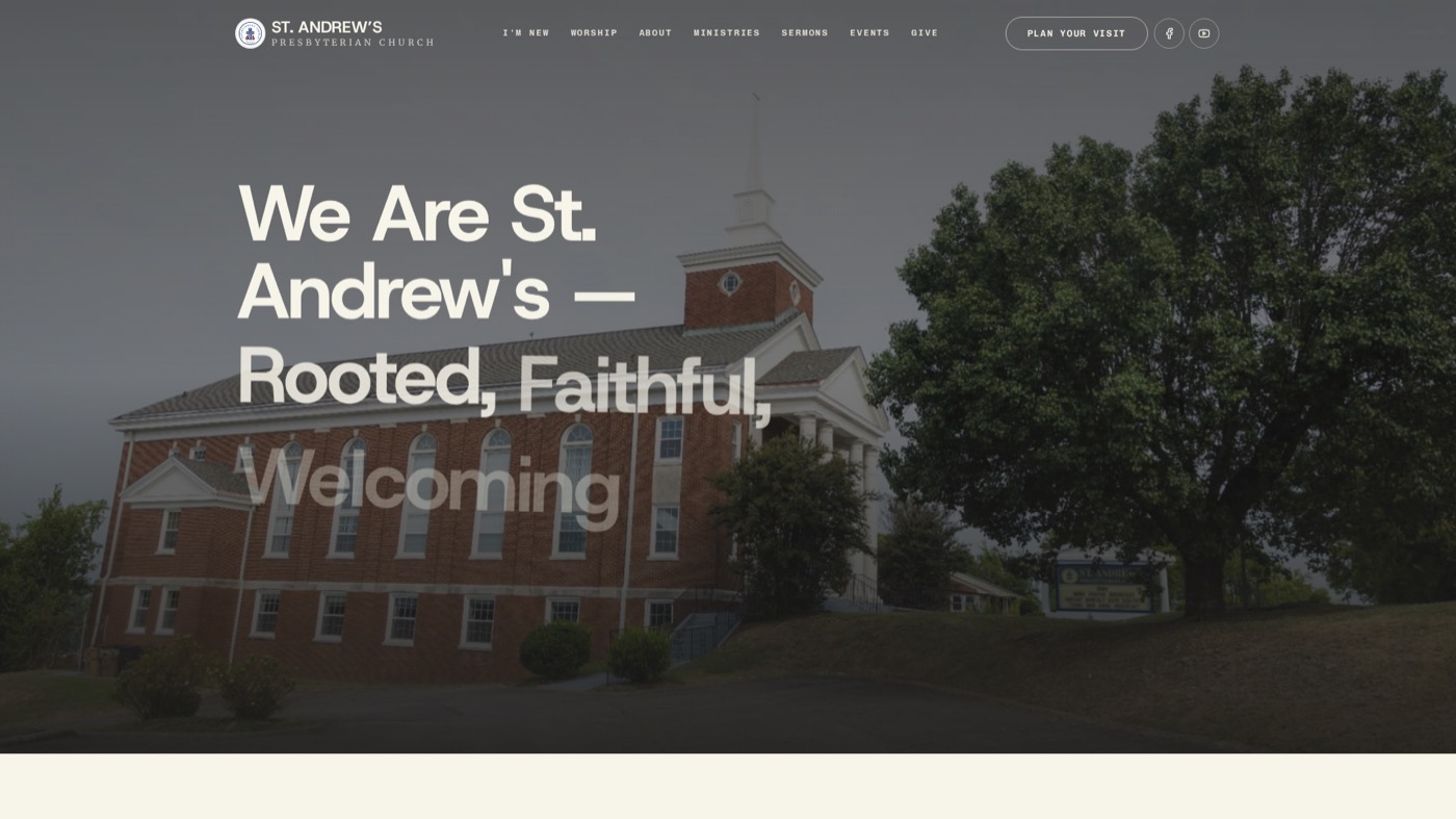 St. Andrew’s Presbyterian website by Leo Operations