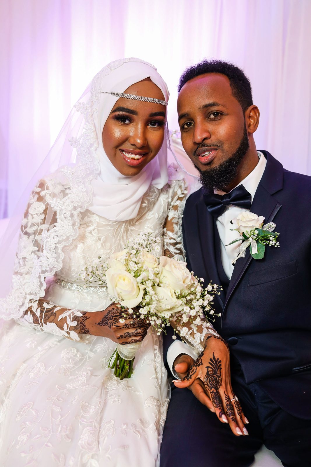 Bride and groom portrait
